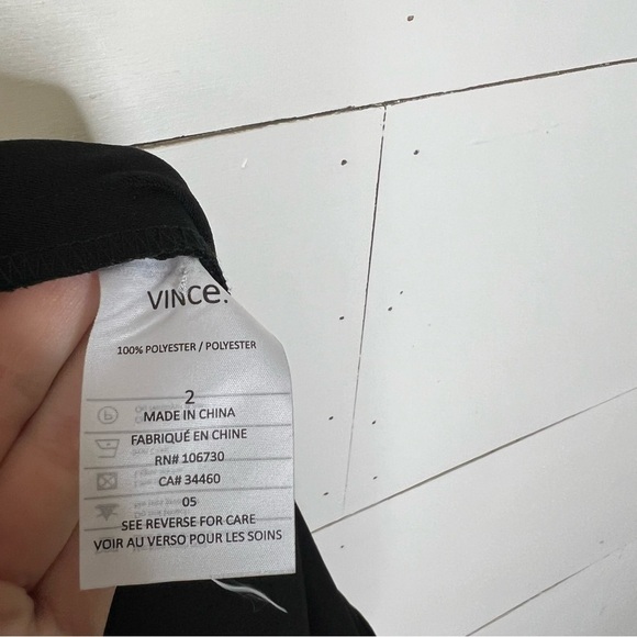 Vince Zip Front Jumpsuit in Black, Drawstring Waist - Picture 8 of 8